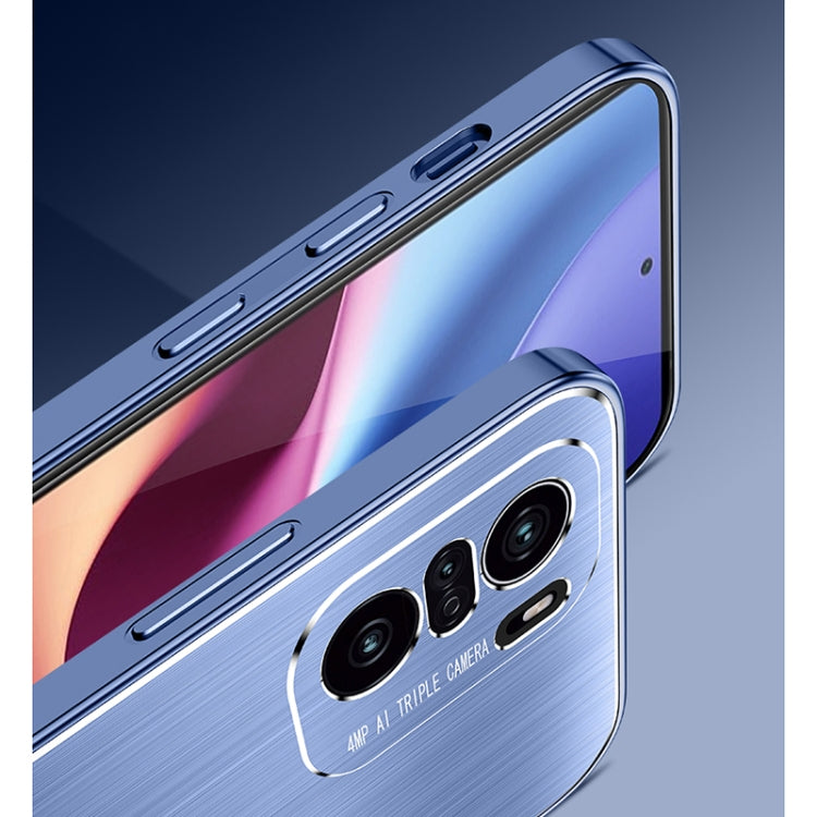 For Xiaomi Redmi K40 / K40 Pro Cool Sharp Series Aluminum Plate Brushed Lens All-inclusive Protective Case