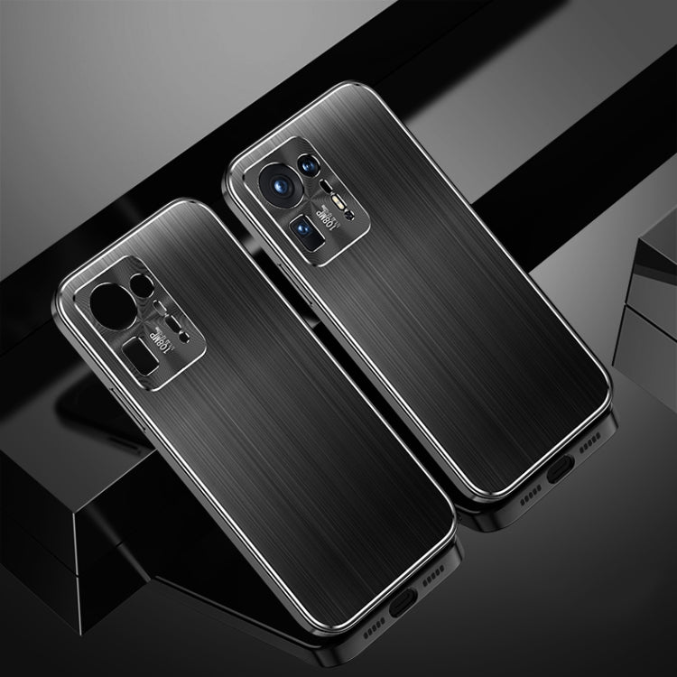 For Xiaomi Mix 4 Cool Sharp Series Aluminum Plate Brushed Lens All-inclusive Protective Case