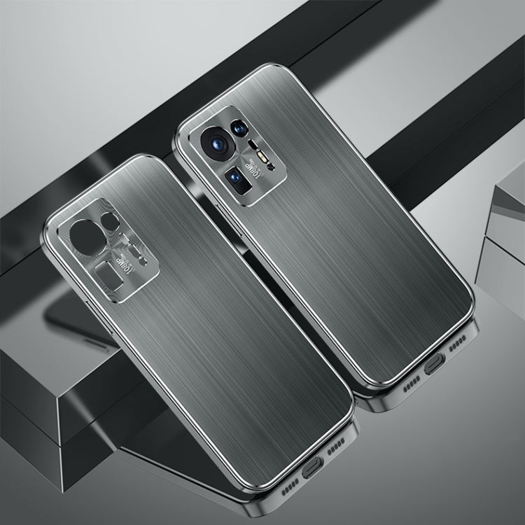 For Xiaomi Mix 4 Cool Sharp Series Aluminum Plate Brushed Lens All-inclusive Protective Case
