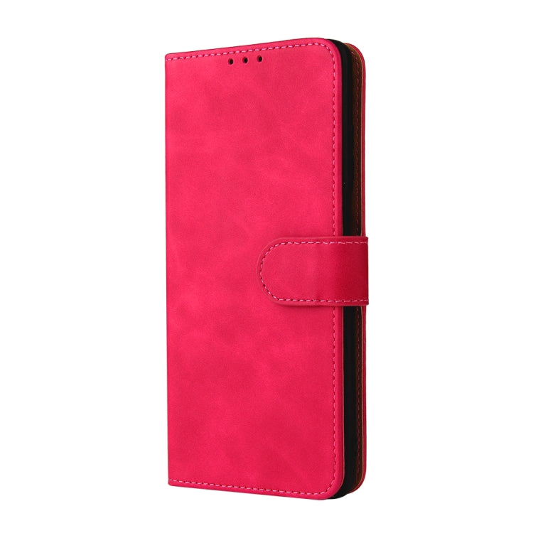 For Motorola Edge (2021) Solid Color Skin Feel Magnetic Buckle Horizontal Flip PU Leather Case with Holder & Card Slots & Wallet