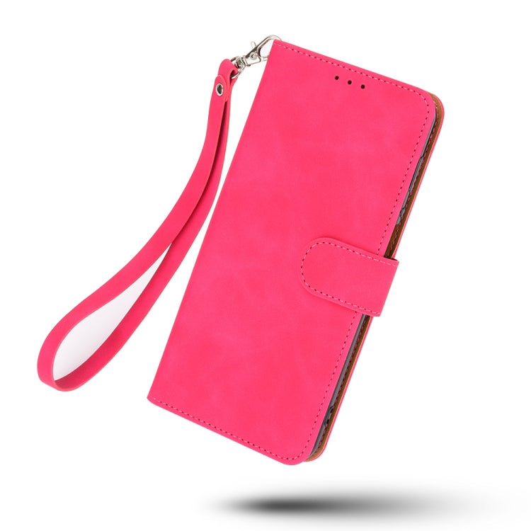 For Motorola Edge (2021) Solid Color Skin Feel Magnetic Buckle Horizontal Flip PU Leather Case with Holder & Card Slots & Wallet