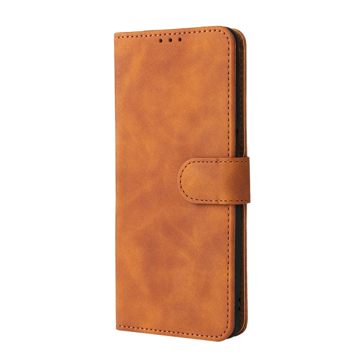 For Motorola Edge (2021) Solid Color Skin Feel Magnetic Buckle Horizontal Flip PU Leather Case with Holder & Card Slots & Wallet
