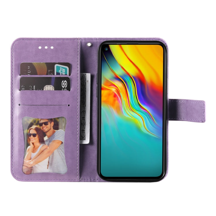 For Infinix Hot 9 / Note 7 Lite 7-petal Flowers Embossing Pattern Horizontal Flip PU Leather Case with Holder & Card Slots & Wallet & Photo Frame
