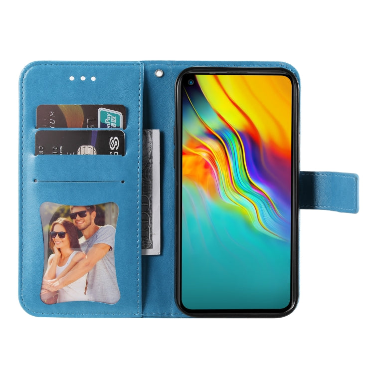 For Infinix Hot 9 / Note 7 Lite 7-petal Flowers Embossing Pattern Horizontal Flip PU Leather Case with Holder & Card Slots & Wallet & Photo Frame