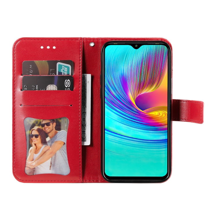 For Infinix Hot 9 Play 7-petal Flowers Embossing Pattern Horizontal Flip PU Leather Case with Holder & Card Slots & Wallet & Photo Frame