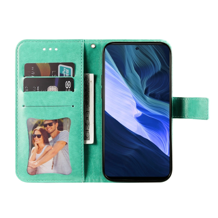 For Infinix Note 10 7-petal Flowers Embossing Pattern Horizontal Flip PU Leather Case with Holder & Card Slots & Wallet & Photo Frame