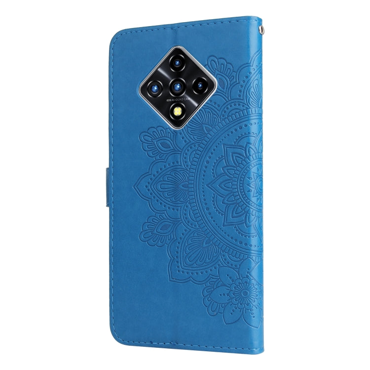 For Infinix Zero 8 7-petal Flowers Embossing Pattern Horizontal Flip PU Leather Case with Holder & Card Slots & Wallet & Photo Frame