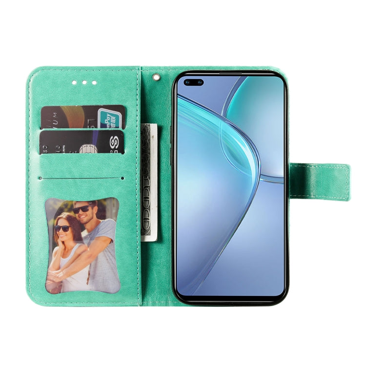 For Infinix Zero 8 7-petal Flowers Embossing Pattern Horizontal Flip PU Leather Case with Holder & Card Slots & Wallet & Photo Frame