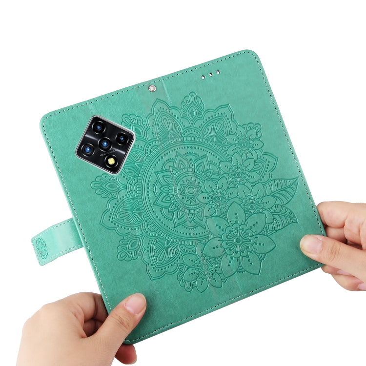 For Infinix Zero 8 7-petal Flowers Embossing Pattern Horizontal Flip PU Leather Case with Holder & Card Slots & Wallet & Photo Frame