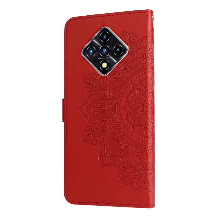 For Infinix Zero 8 7-petal Flowers Embossing Pattern Horizontal Flip PU Leather Case with Holder & Card Slots & Wallet & Photo Frame