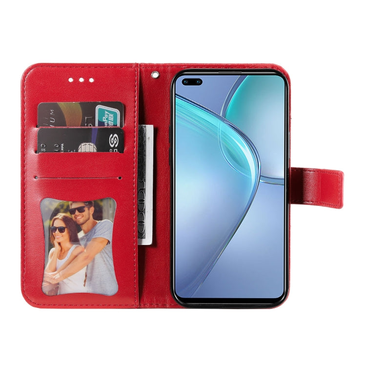 For Infinix Zero 8 7-petal Flowers Embossing Pattern Horizontal Flip PU Leather Case with Holder & Card Slots & Wallet & Photo Frame