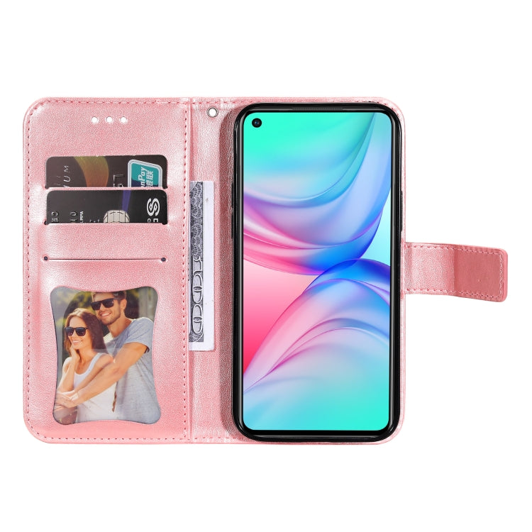 For Infinix Hot 10 7-petal Flowers Embossing Pattern Horizontal Flip PU Leather Case with Holder & Card Slots & Wallet & Photo Frame