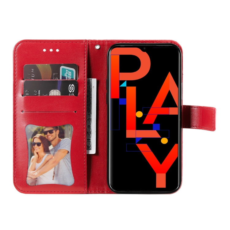For Infinix Hot 10 Play 7-petal Flowers Embossing Pattern Horizontal Flip PU Leather Case with Holder & Card Slots & Wallet & Photo Frame