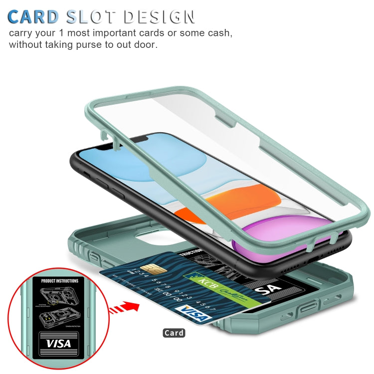 For iPhone 12 mini Sliding Camera Cover Design TPU + PC Protective Case with 360 Degree Rotating Holder & Card Slot