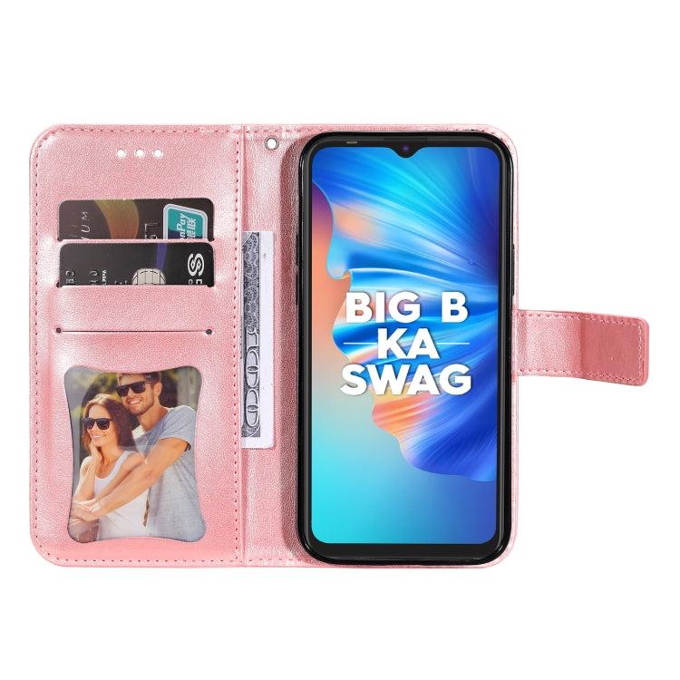 For Tecno Spark 6 Go 7-petal Flowers Embossing Pattern Horizontal Flip PU Leather Case with Holder & Card Slots & Wallet & Photo Frame