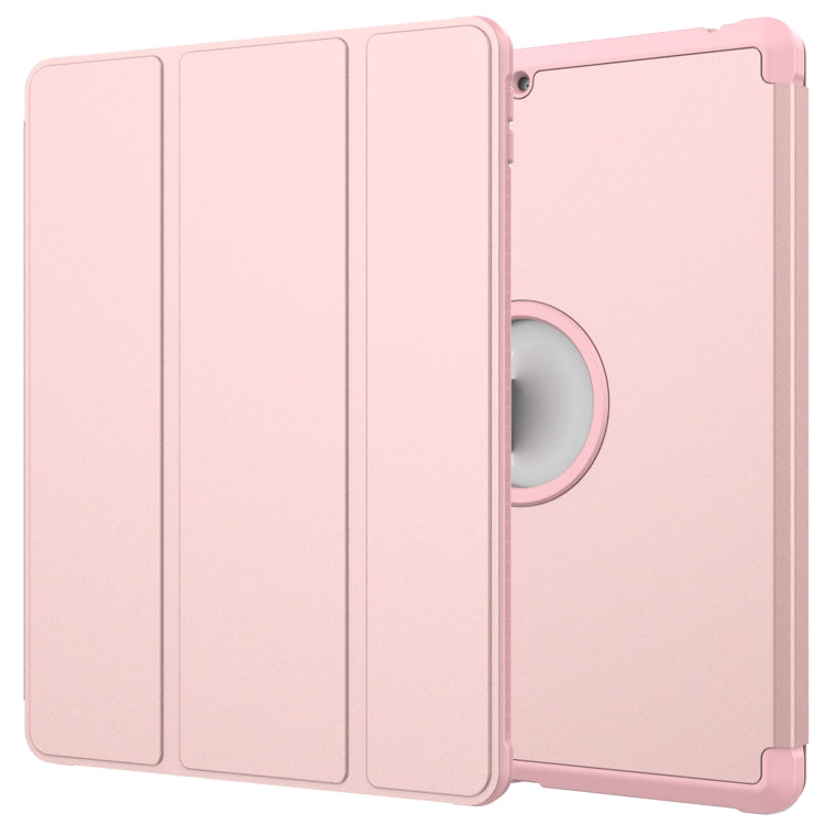 For iPad 10.2 2021 / 2020 / 2019 Shockproof Horizontal Flip TPU + PU Leather Case with 3-folding Holder & Pen Slot