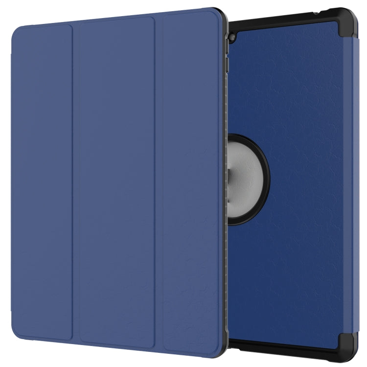 For iPad 10.2 2021 / 2020 / 2019 Shockproof Horizontal Flip TPU + PU Leather Case with 3-folding Holder & Pen Slot