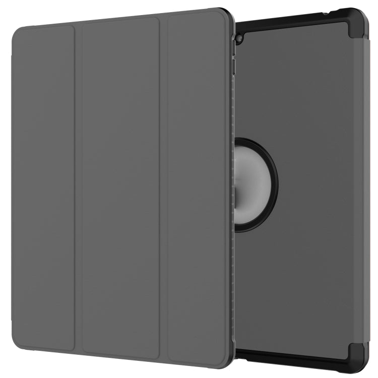 For iPad 10.2 2021 / 2020 / 2019 Shockproof Horizontal Flip TPU + PU Leather Case with 3-folding Holder & Pen Slot