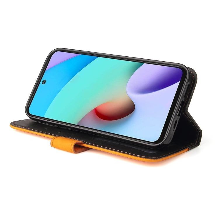 For Xiaomi Redmi 10 Business Stitching-Color Horizontal Flip PU Leather Case with Holder & Card Slots & Photo Frame