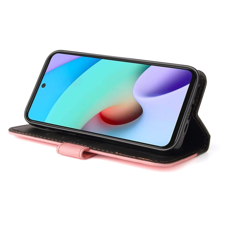 For Xiaomi Redmi 10 Business Stitching-Color Horizontal Flip PU Leather Case with Holder & Card Slots & Photo Frame