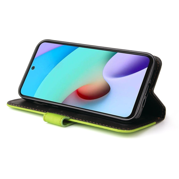 For Xiaomi Redmi 10 Business Stitching-Color Horizontal Flip PU Leather Case with Holder & Card Slots & Photo Frame