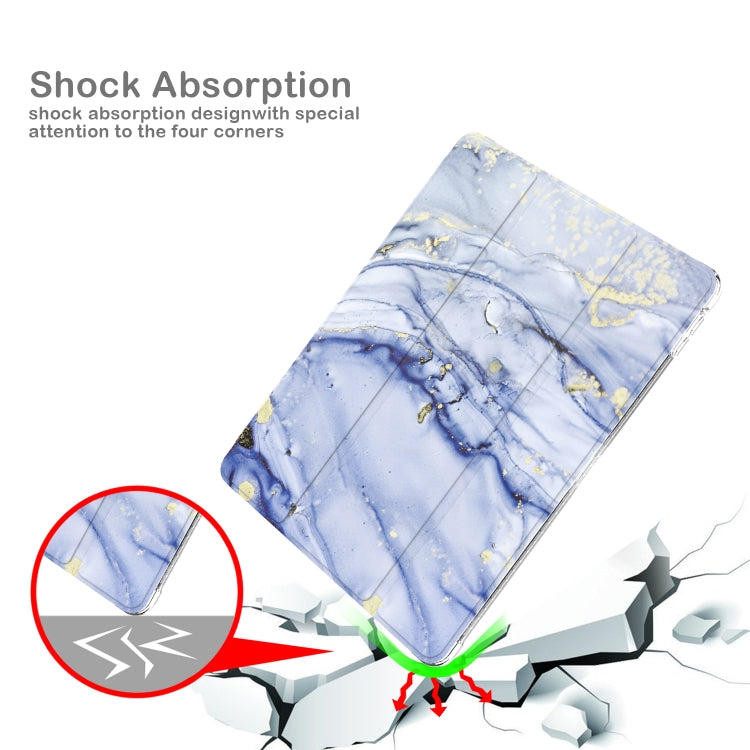 For iPad 10.2 2021 / 2020 / 2019 Painted Pattern Glitter Shockproof Horizontal Flip TPU + PU Leather Case with 3-folding Holder & Pen Slot