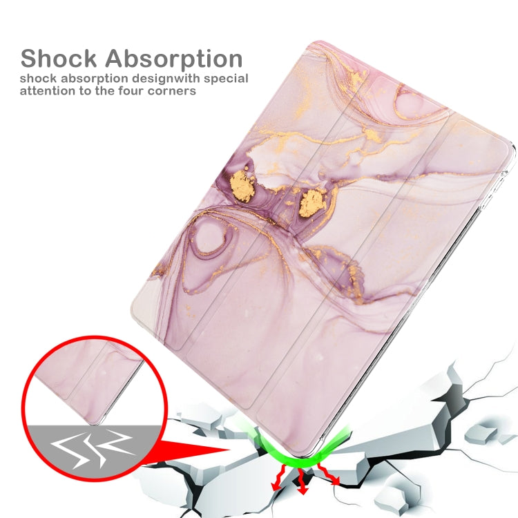 For iPad 10.2 2021 / 2020 / 2019 Painted Pattern Glitter Shockproof Horizontal Flip TPU + PU Leather Case with 3-folding Holder & Pen Slot