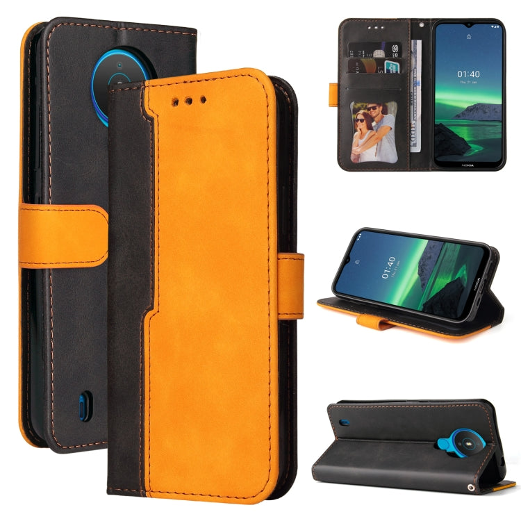 For Nokia 1.4 Business Stitching-Color Horizontal Flip PU Leather Case with Holder & Card Slots & Photo Frame