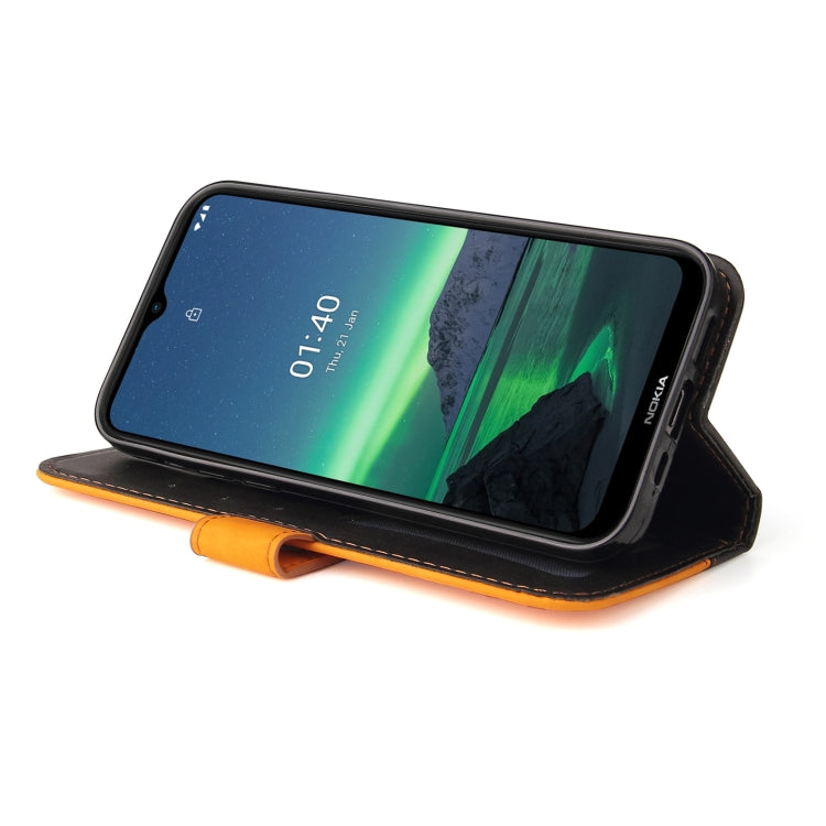 For Nokia 1.4 Business Stitching-Color Horizontal Flip PU Leather Case with Holder & Card Slots & Photo Frame