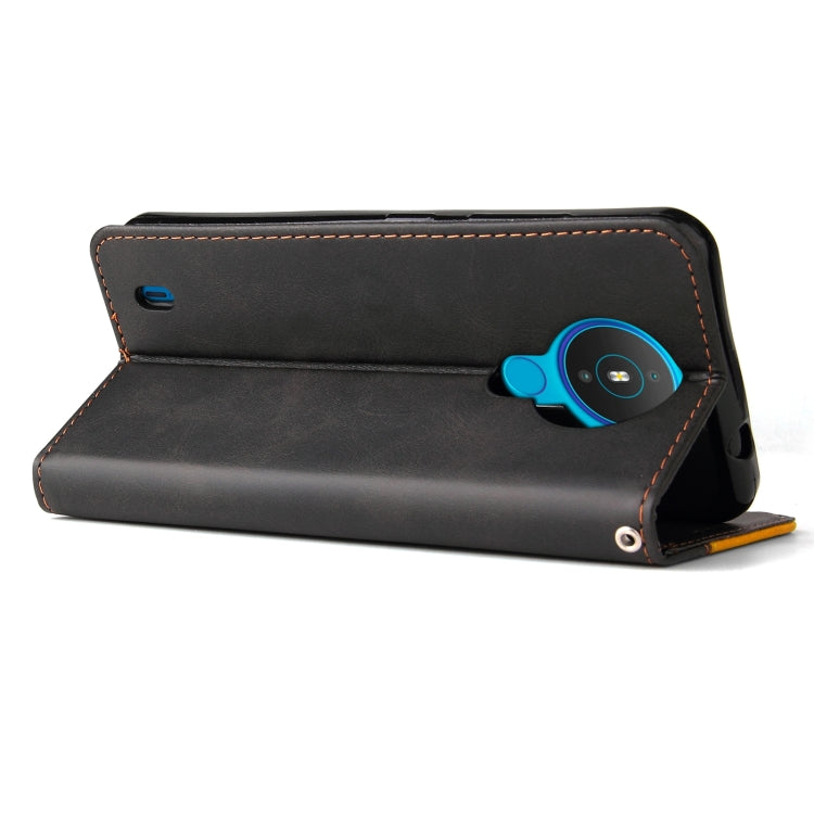 For Nokia 1.4 Business Stitching-Color Horizontal Flip PU Leather Case with Holder & Card Slots & Photo Frame