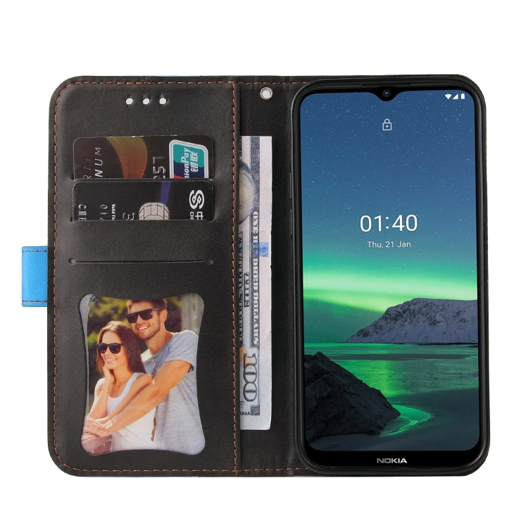 For Nokia 1.4 Business Stitching-Color Horizontal Flip PU Leather Case with Holder & Card Slots & Photo Frame