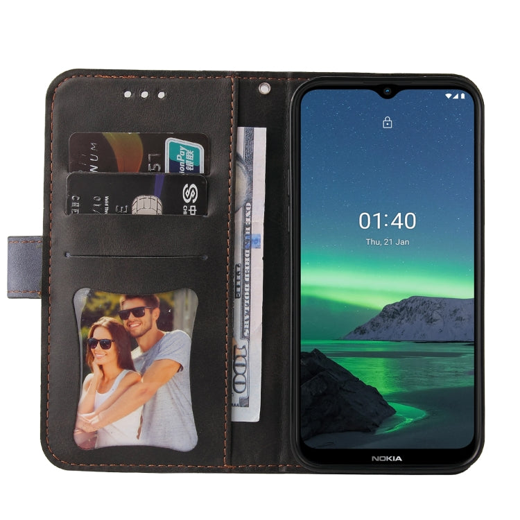 For Nokia 1.4 Business Stitching-Color Horizontal Flip PU Leather Case with Holder & Card Slots & Photo Frame