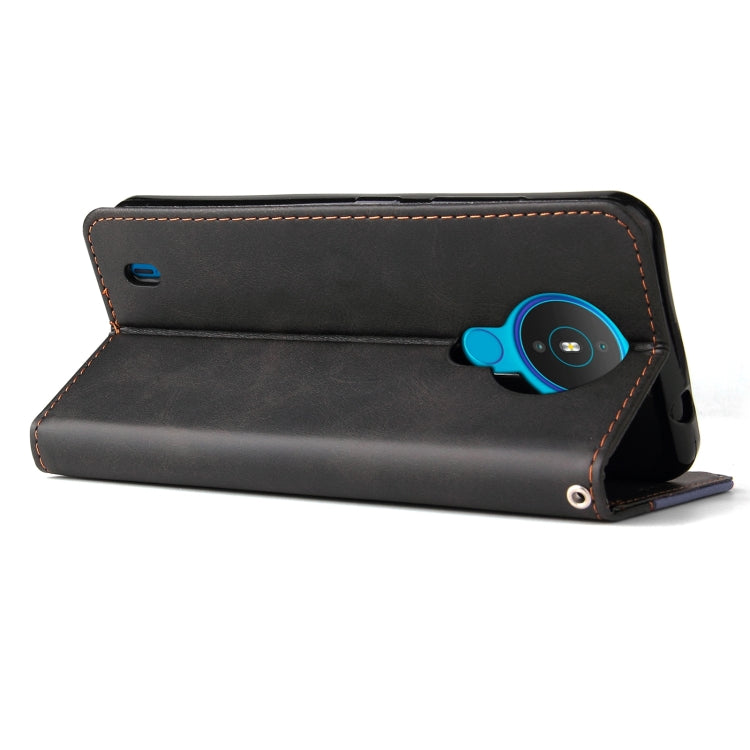 For Nokia 1.4 Business Stitching-Color Horizontal Flip PU Leather Case with Holder & Card Slots & Photo Frame