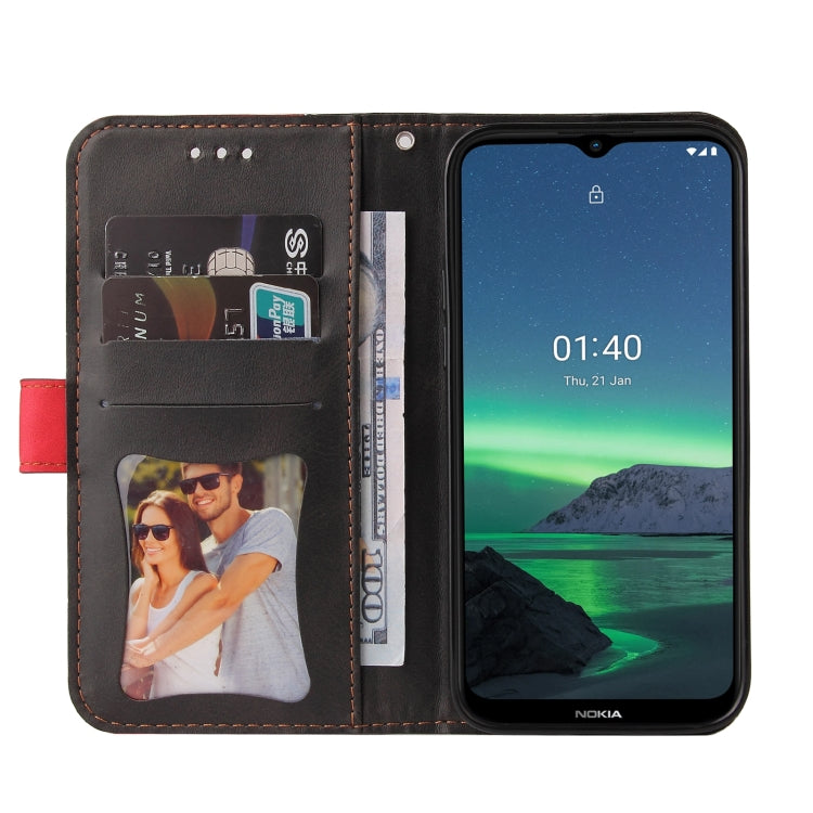 For Nokia 1.4 Business Stitching-Color Horizontal Flip PU Leather Case with Holder & Card Slots & Photo Frame