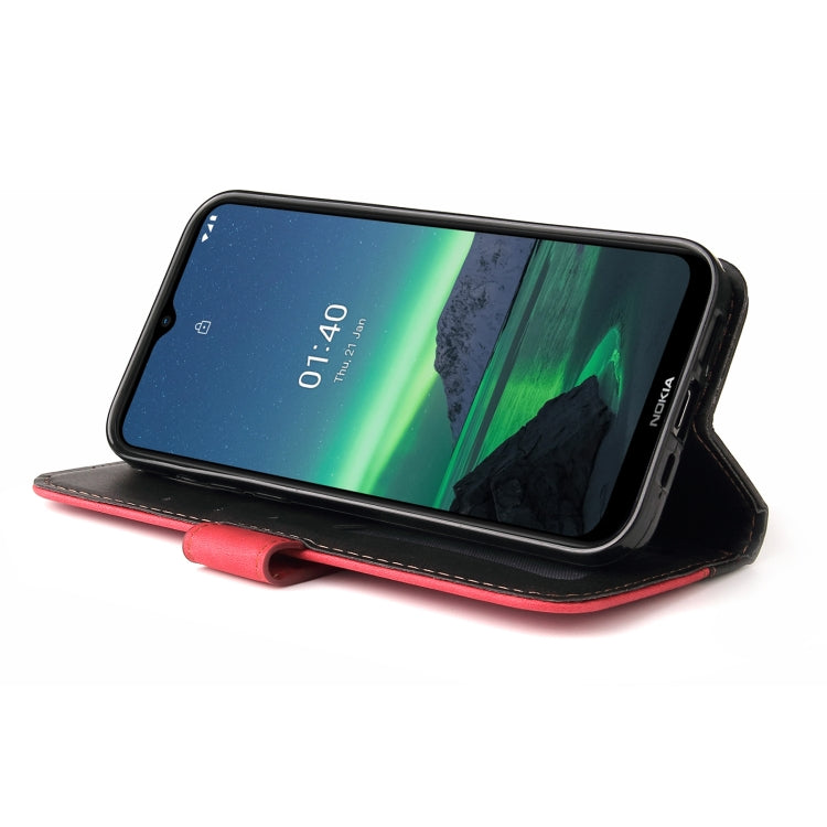 For Nokia 1.4 Business Stitching-Color Horizontal Flip PU Leather Case with Holder & Card Slots & Photo Frame