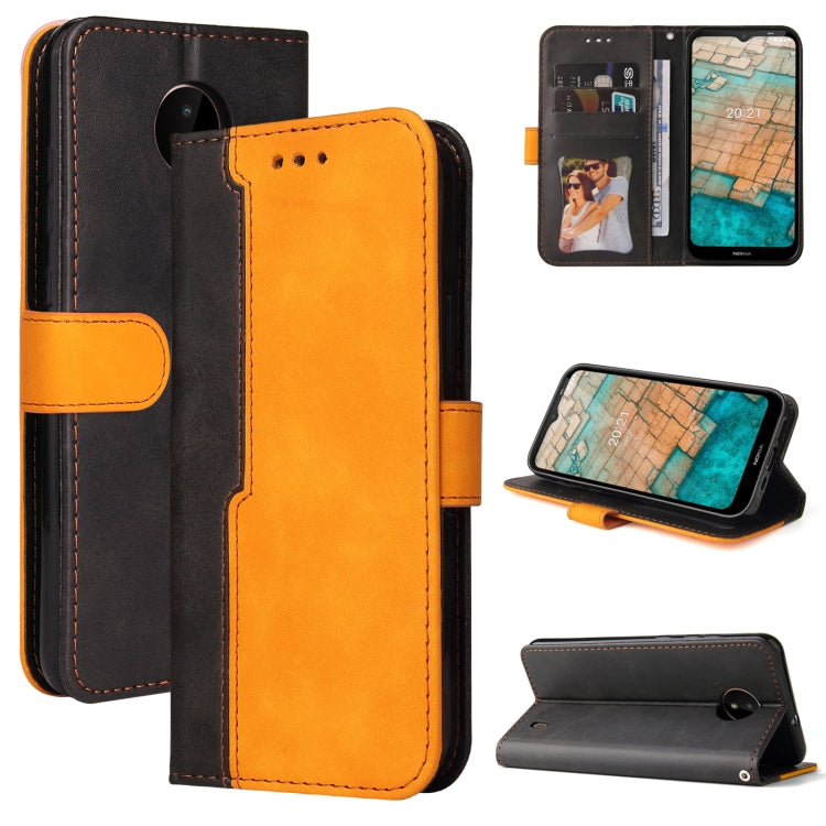 For Nokia C10 / C20 Business Stitching-Color Horizontal Flip PU Leather Case with Holder & Card Slots & Photo Frame