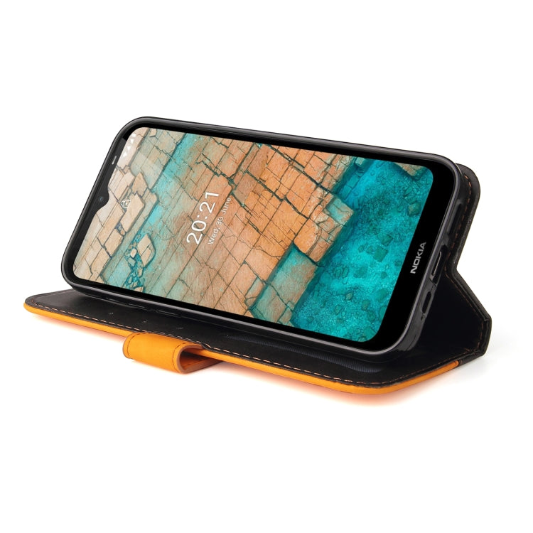 For Nokia C10 / C20 Business Stitching-Color Horizontal Flip PU Leather Case with Holder & Card Slots & Photo Frame