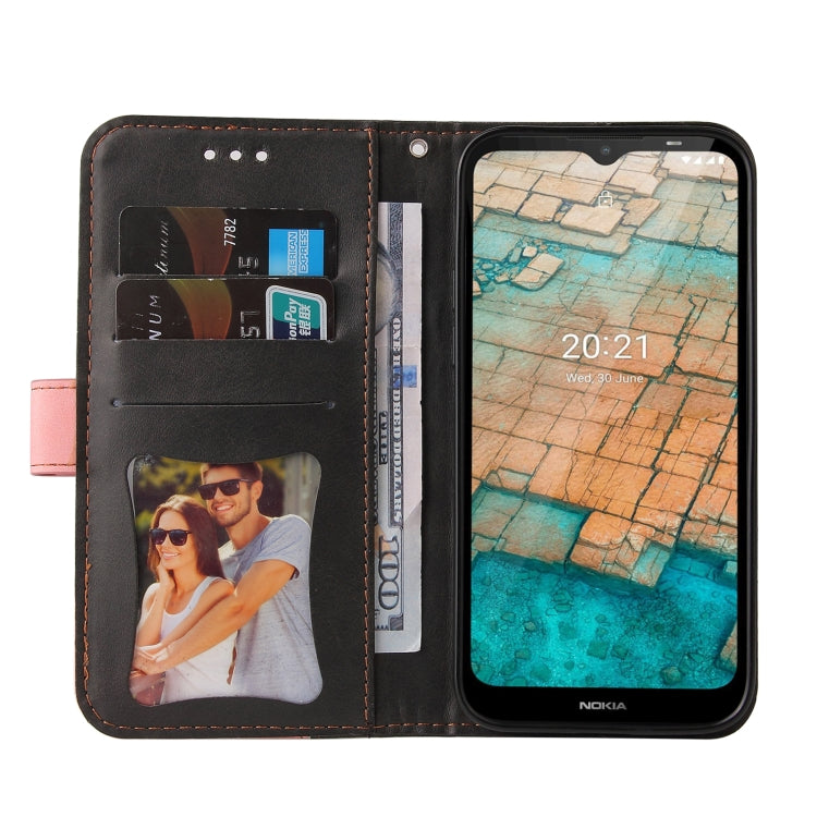 For Nokia C10 / C20 Business Stitching-Color Horizontal Flip PU Leather Case with Holder & Card Slots & Photo Frame