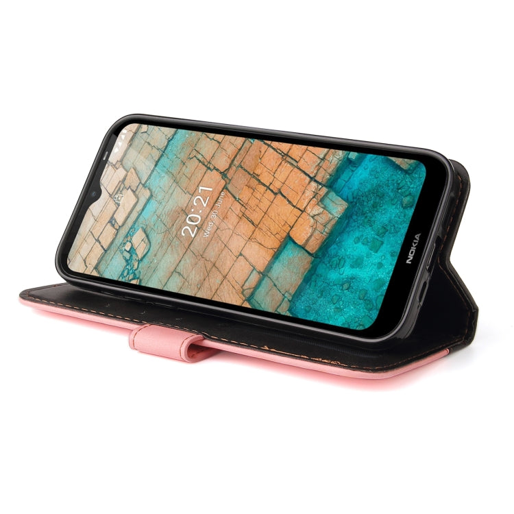 For Nokia C10 / C20 Business Stitching-Color Horizontal Flip PU Leather Case with Holder & Card Slots & Photo Frame