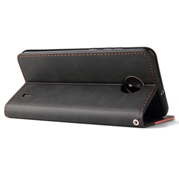 For Nokia C10 / C20 Business Stitching-Color Horizontal Flip PU Leather Case with Holder & Card Slots & Photo Frame