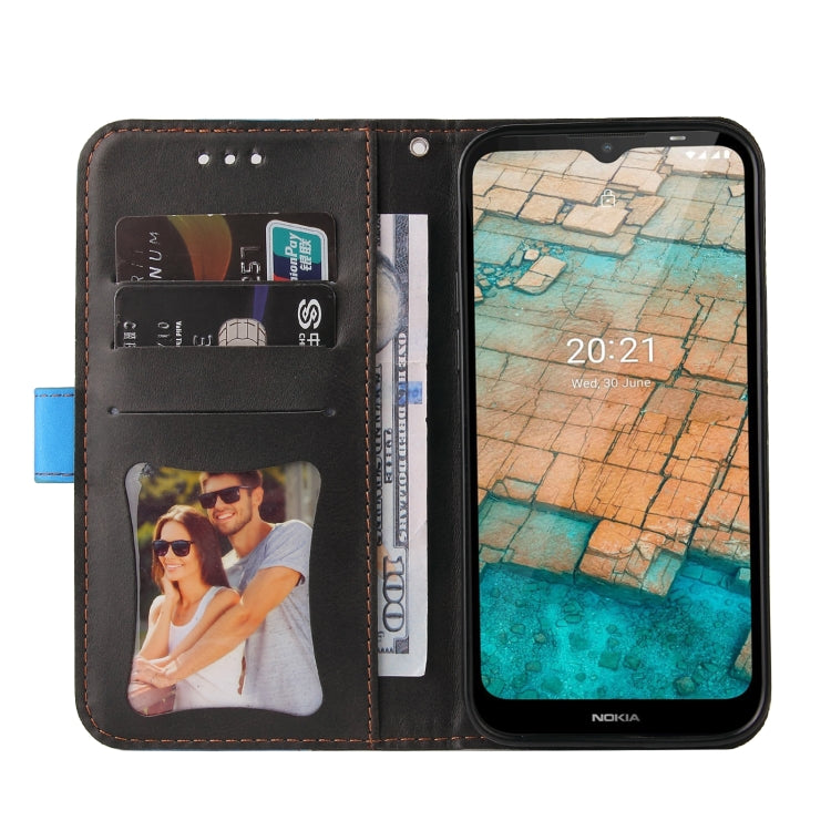 For Nokia C10 / C20 Business Stitching-Color Horizontal Flip PU Leather Case with Holder & Card Slots & Photo Frame