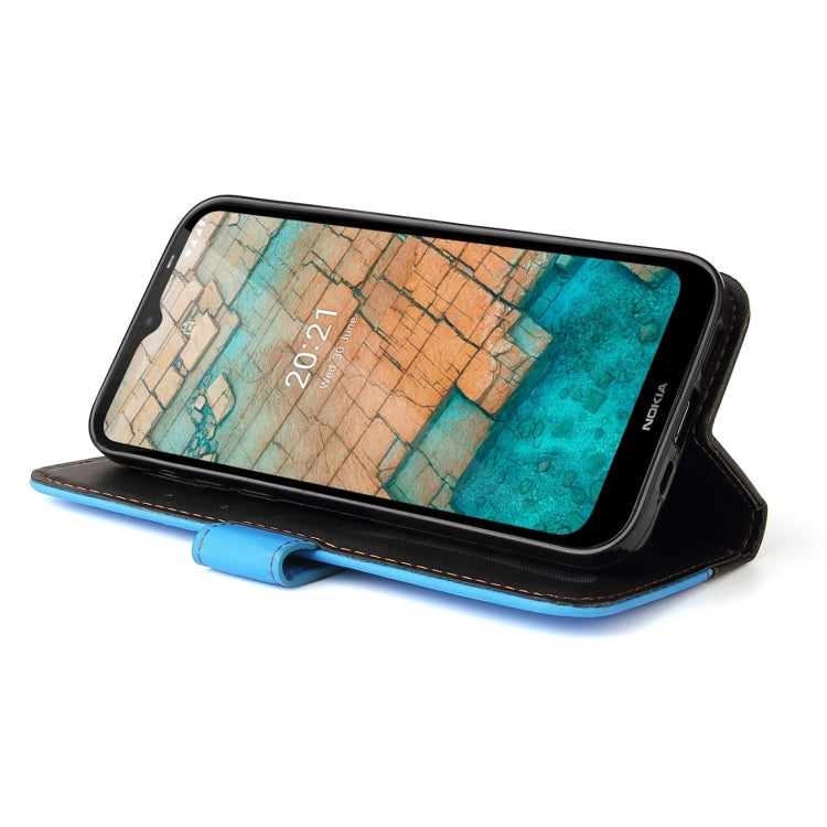 For Nokia C10 / C20 Business Stitching-Color Horizontal Flip PU Leather Case with Holder & Card Slots & Photo Frame