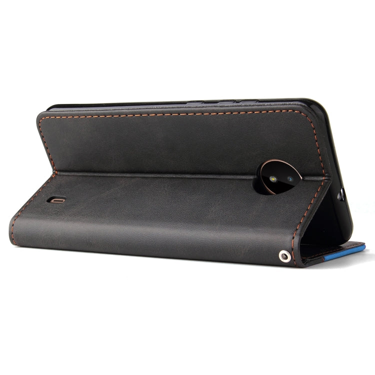 For Nokia C10 / C20 Business Stitching-Color Horizontal Flip PU Leather Case with Holder & Card Slots & Photo Frame