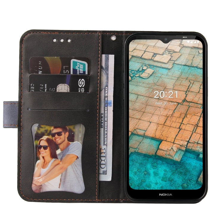 For Nokia C10 / C20 Business Stitching-Color Horizontal Flip PU Leather Case with Holder & Card Slots & Photo Frame