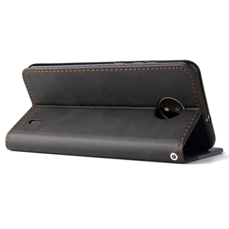 For Nokia C10 / C20 Business Stitching-Color Horizontal Flip PU Leather Case with Holder & Card Slots & Photo Frame