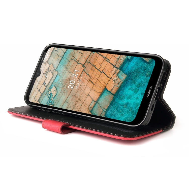 For Nokia C10 / C20 Business Stitching-Color Horizontal Flip PU Leather Case with Holder & Card Slots & Photo Frame