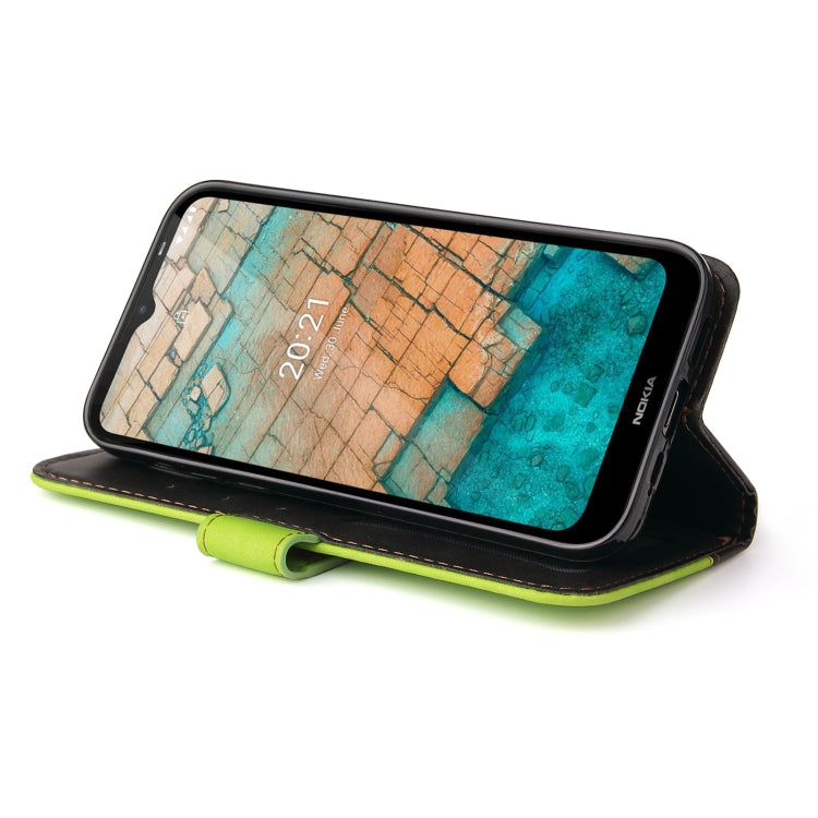 For Nokia C10 / C20 Business Stitching-Color Horizontal Flip PU Leather Case with Holder & Card Slots & Photo Frame
