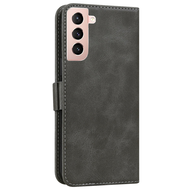 For Samsung Galaxy S21+ 5G Embossed Cat Butterflies Pattern Horizontal Flip Leather Case with Card Slot & Holder & Wallet