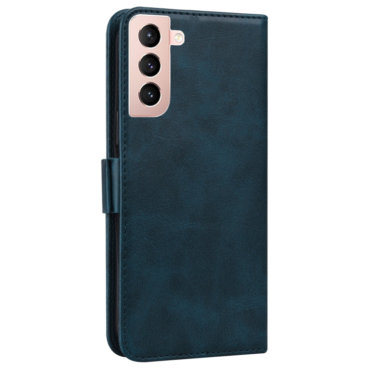 For Samsung Galaxy S21+ 5G Embossed Cat Butterflies Pattern Horizontal Flip Leather Case with Card Slot & Holder & Wallet