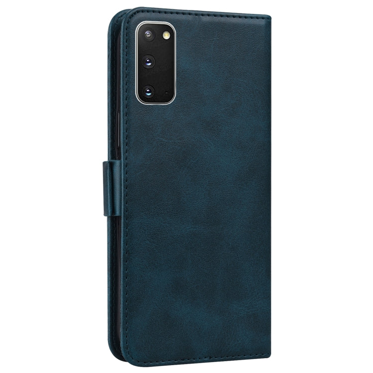 For Samsung Galaxy S20+ Embossed Cat Butterflies Pattern Horizontal Flip Leather Case with Card Slot & Holder & Wallet